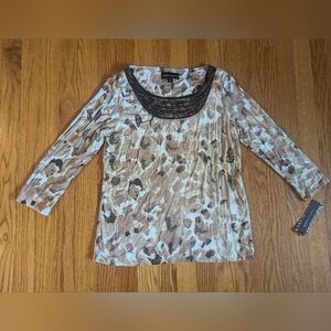 NWT Dana Buchman blouse size small